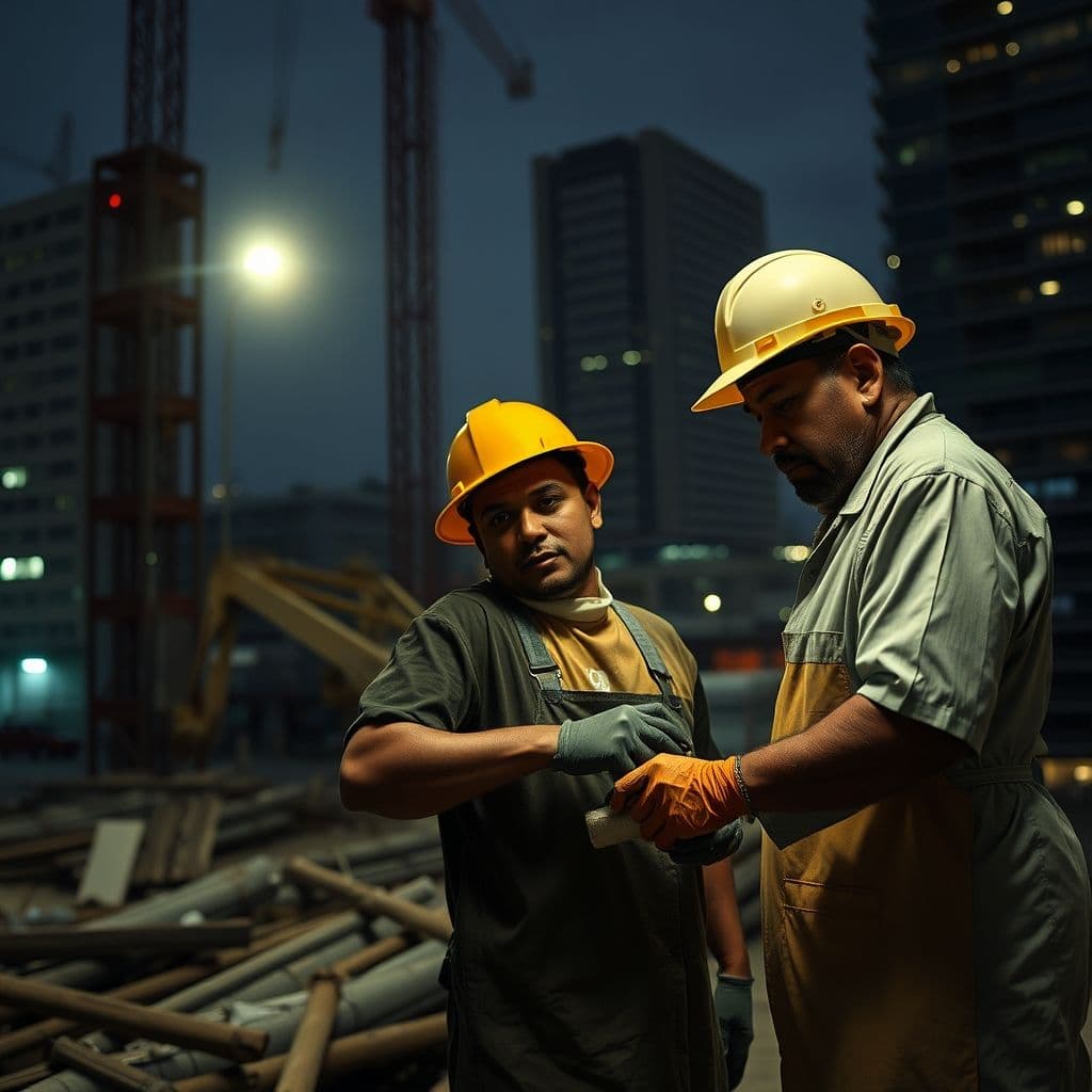 Migrantes hispanos en diversos trabajos exigentes en Estados Unidos.