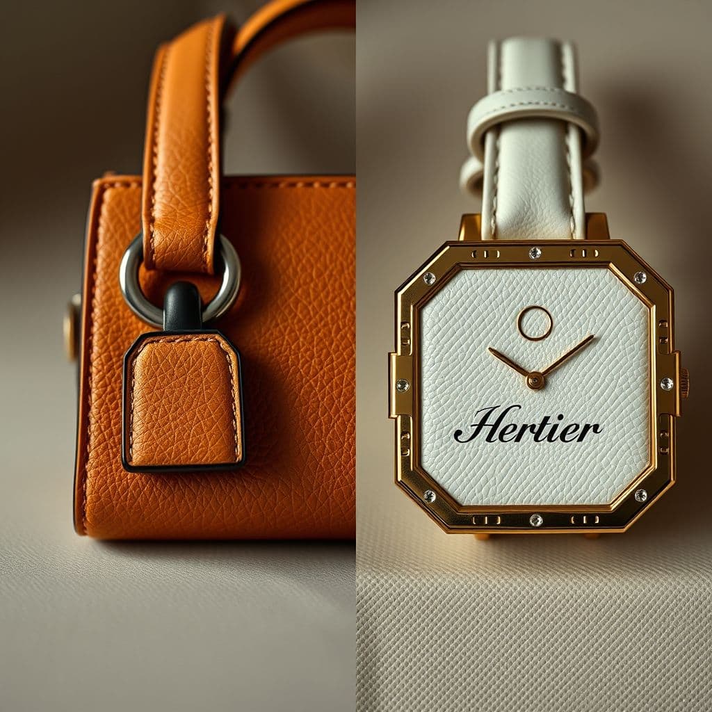 Comparación de accesorios de lujo auténticos versus los mostrados por Pablo Bone