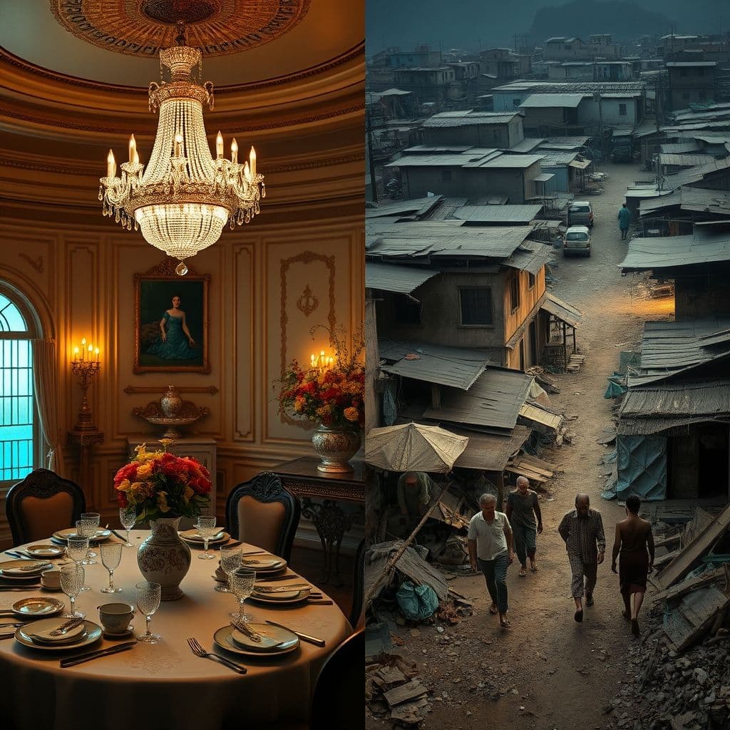 Contraste entre la pobreza en Venezuela y los lujos del gobierno