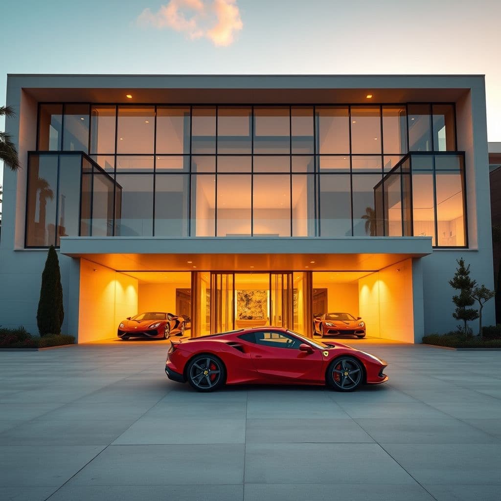 Mansión de lujo con garaje para 8 coches como las que compró Ryan MacGy