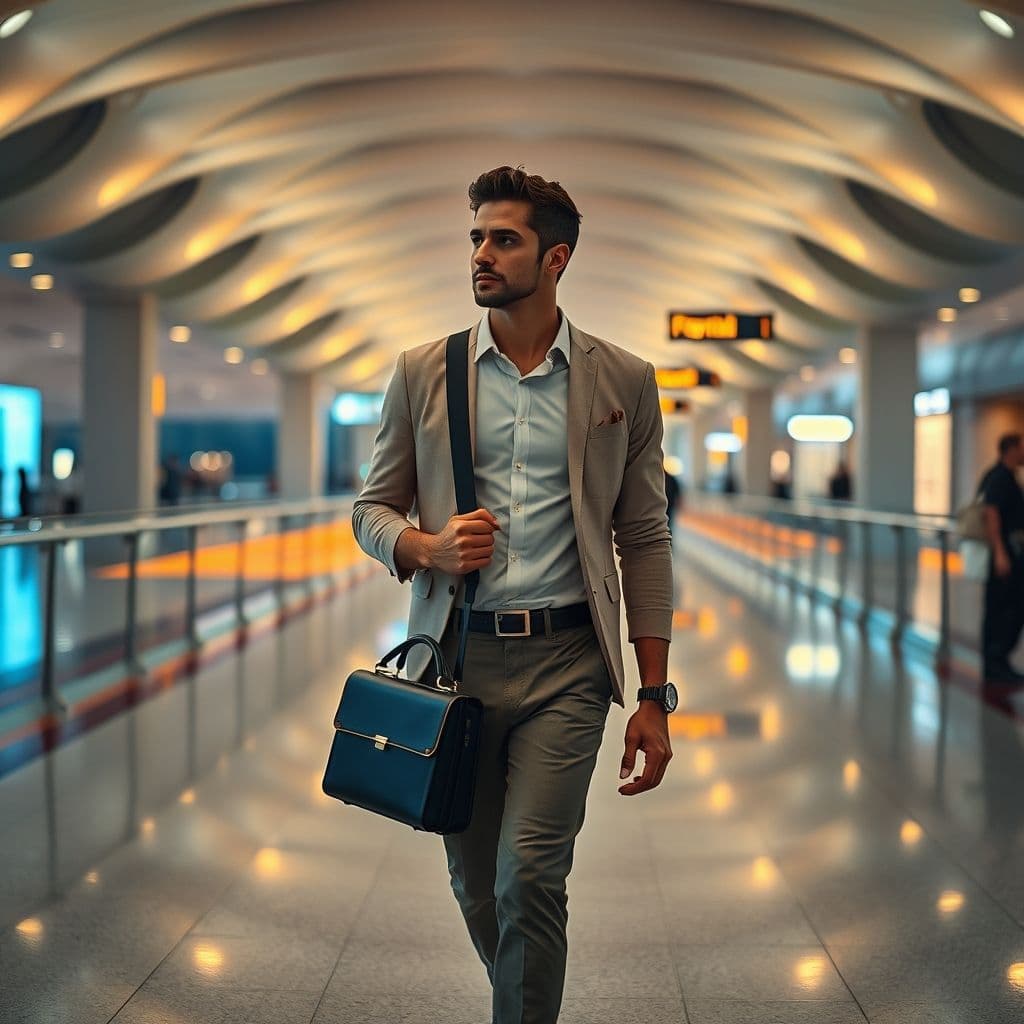 Jazz en un aeropuerto, mostrando un estilo de vida de lujo.